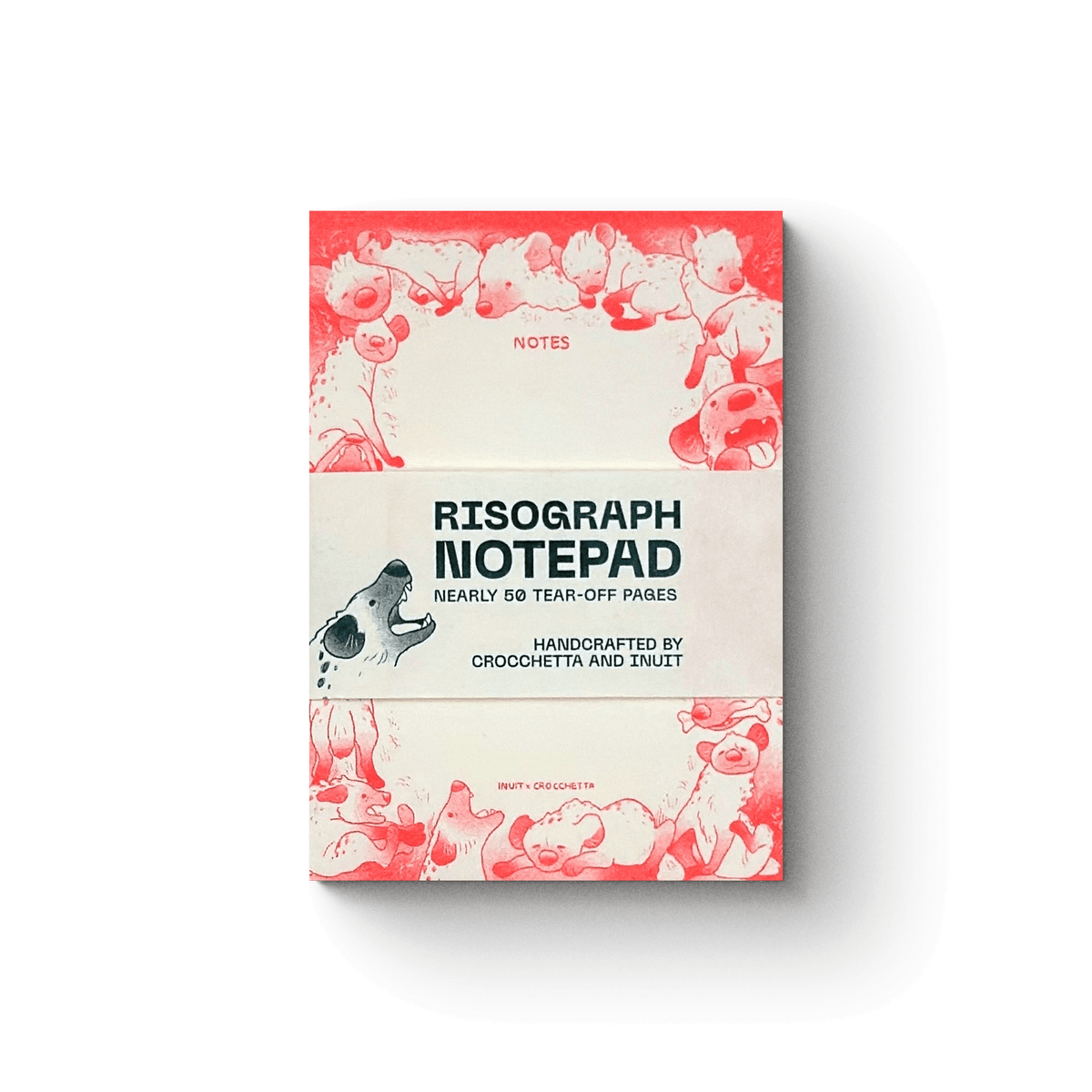 Notepad Iena rosso fluo - Crocchetta